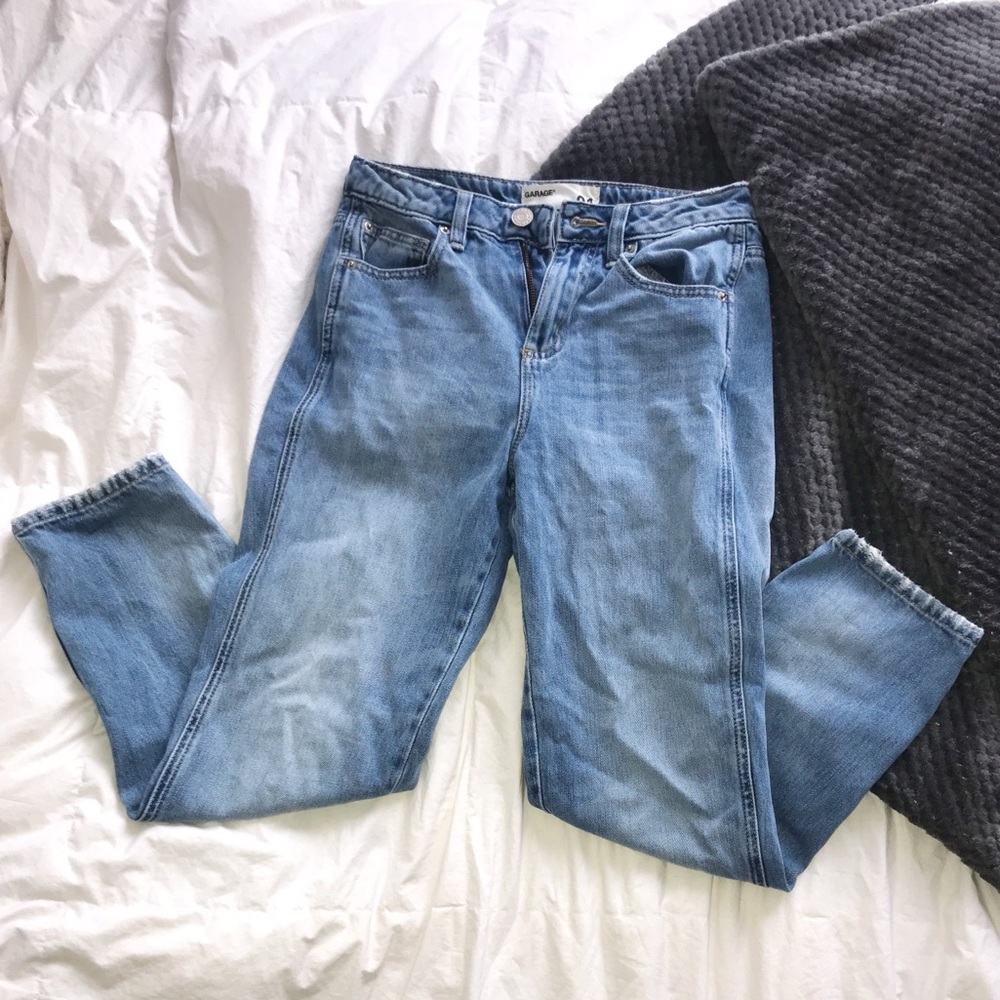 Garage Light Wash Mom Jeans